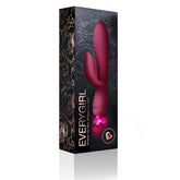 Every Girl Rabbit Vibrator Burgundy For Ultimate Pleasure VIBRATORS-RABBIT